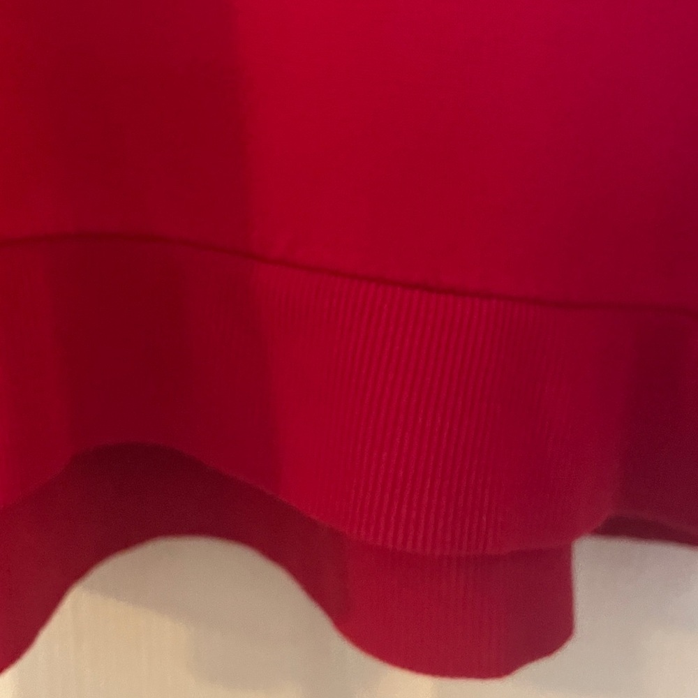 Chico’s Red Long Sleeve Sweater With Silver Side Zippers Plus Size 22 - Picture 6 of 9